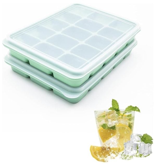Silicone Ice Cube Trays Set of 2